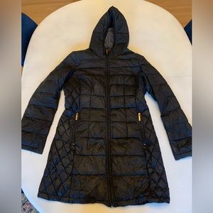 Michael Kors Light Long Puffer Coat with Hood
